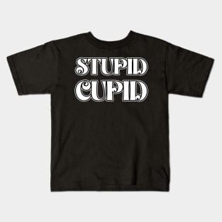 Stupid Cupid Funny Sarcastic Gift Idea colored Vintage Kids T-Shirt